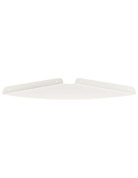 Mensola sospesa con lo scaffale 4 pcs Bianco 30 x 30 x 2 cm