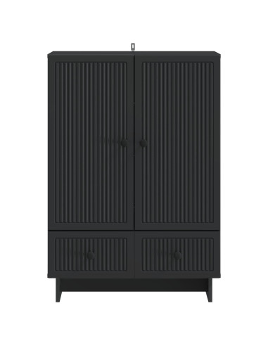 Credenza Nero 66 x 34,5 x 95 cm Legno ingegnerizzato