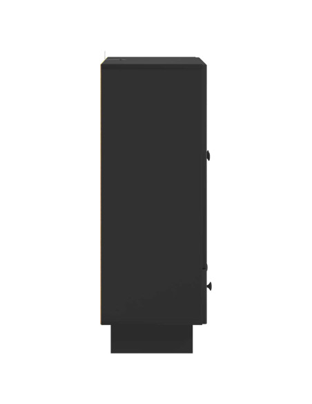 Credenza Nero 66 x 34,5 x 95 cm Legno ingegnerizzato