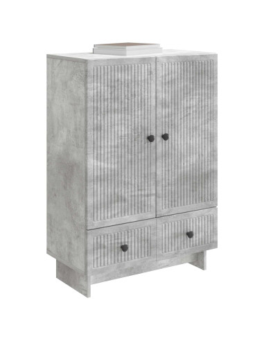 Credenza Grigio Cemento 66 x 34,5 x 95 cm Legno ingegnerizzato