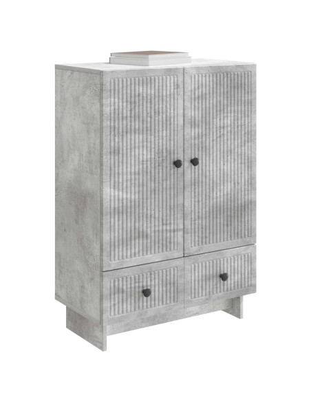 Credenza Grigio Cemento 66 x 34,5 x 95 cm Legno ingegnerizzato