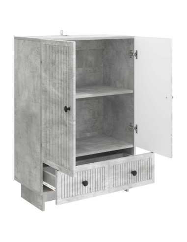 Credenza Grigio Cemento 66 x 34,5 x 95 cm Legno ingegnerizzato