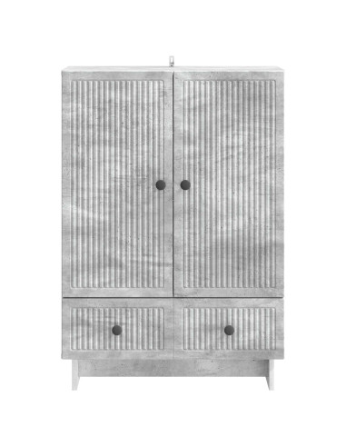 Credenza Grigio Cemento 66 x 34,5 x 95 cm Legno ingegnerizzato