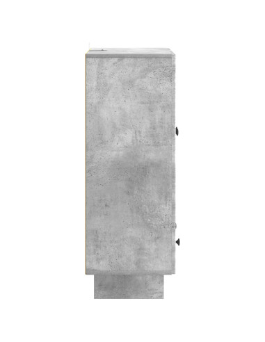Credenza Grigio Cemento 66 x 34,5 x 95 cm Legno ingegnerizzato