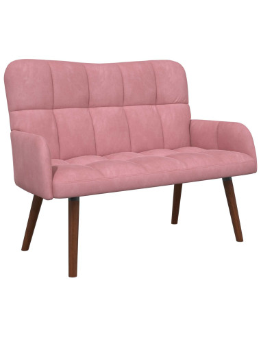 Sofa a Due Posti Rosa 115 x 61 x 87 cm Velluto