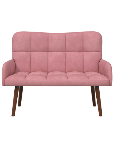 Sofa a Due Posti Rosa 115 x 61 x 87 cm Velluto