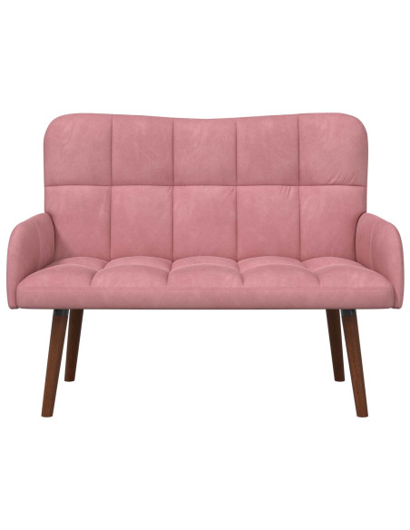 Sofa a Due Posti Rosa 115 x 61 x 87 cm Velluto