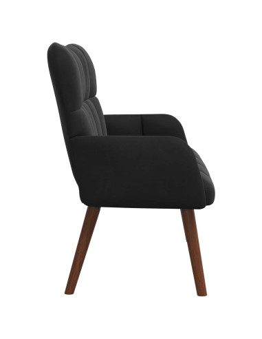 Sofa a Due Posti Nero 115 x 61 x 87 cm Velluto