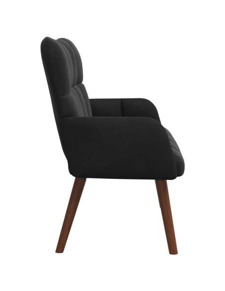 Sofa a Due Posti Nero 115 x 61 x 87 cm Velluto