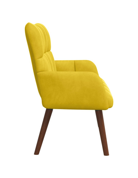 Sofa a Due Posti Giallo 115 x 61 x 87 cm Velluto