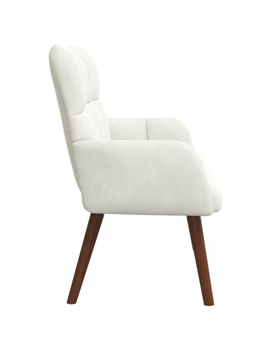 Sofa a Due Posti Crema 115 x 61 x 87 cm Velluto