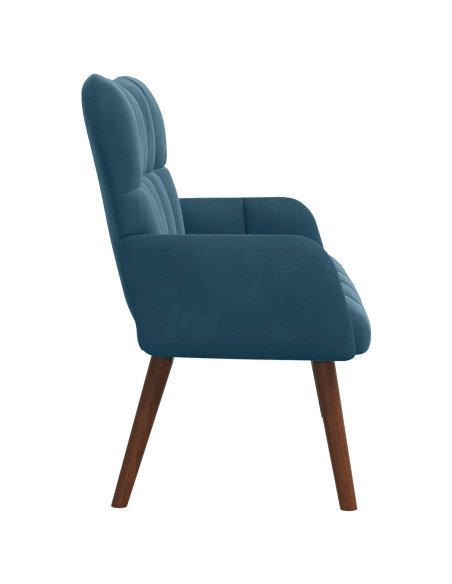 Sofa a Due Posti Blu 115 x 61 x 87 cm Velluto