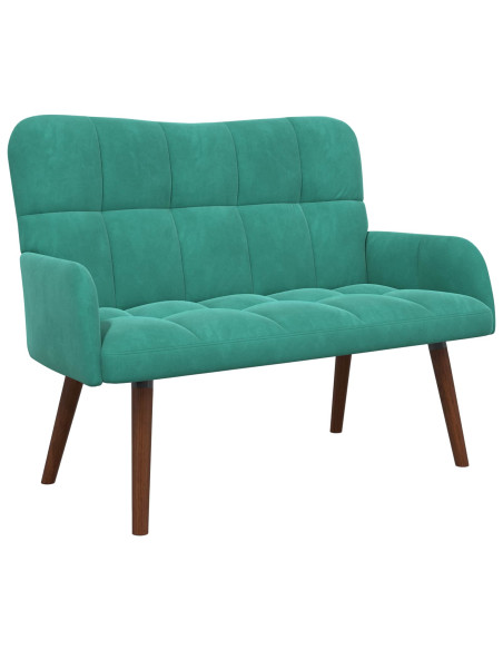 Sofa a Due Posti Turchese 115 x 61 x 87 cm Velluto