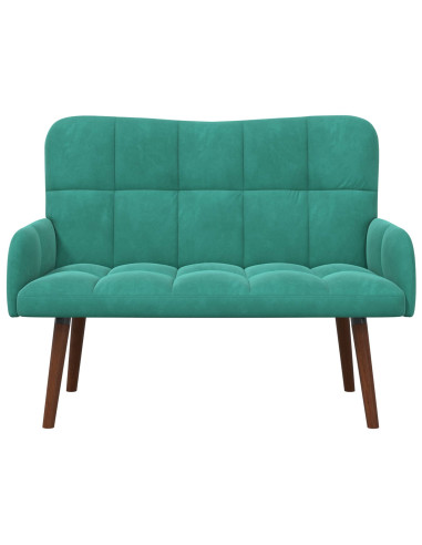 Sofa a Due Posti Turchese 115 x 61 x 87 cm Velluto