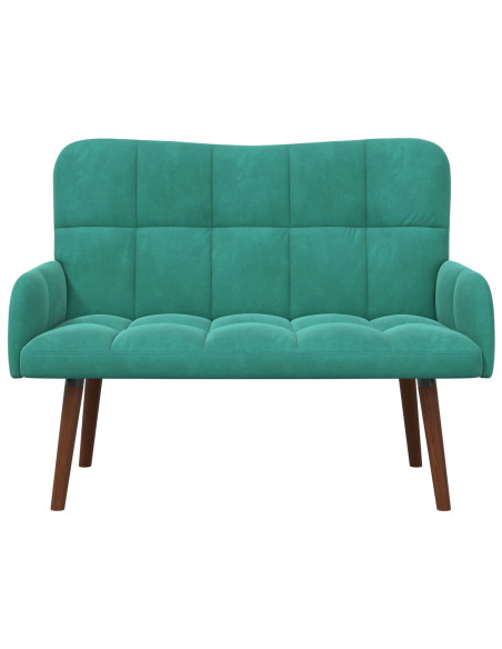 Sofa a Due Posti Turchese 115 x 61 x 87 cm Velluto