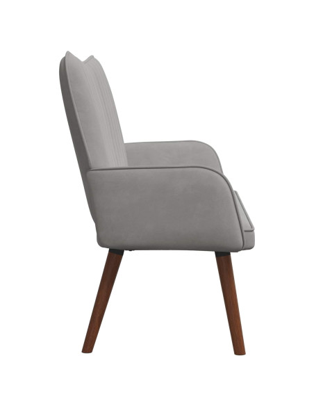 Sofa a Due Posti Grigio chiaro 115 x 61 x 87 cm Velluto