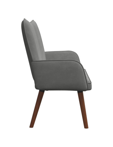 Sofa a Due Posti Grigio scuro 115 x 61 x 87 cm Velluto