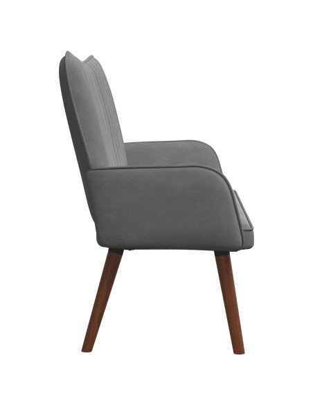 Sofa a Due Posti Grigio scuro 115 x 61 x 87 cm Velluto