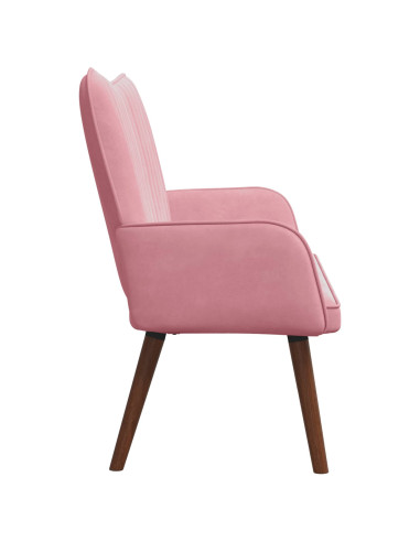 Sofa a Due Posti Rosa 115 x 61 x 87 cm Velluto