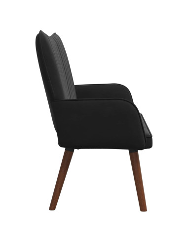 Sofa a Due Posti Nero 115 x 61 x 87 cm Velluto