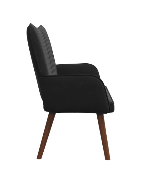 Sofa a Due Posti Nero 115 x 61 x 87 cm Velluto