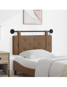 Testiera sospesa Con luce LED Cappuccino Similpelle