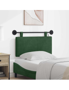 Testiera sospesa Con luce LED Verde Giungla Tessuto in Cords