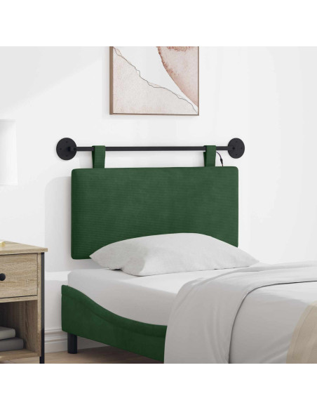 Testiera sospesa Con luce LED Verde Giungla Tessuto in Cords
