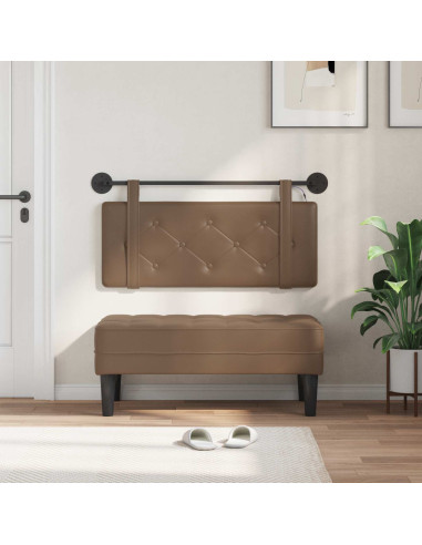 Testiera sospesa Con luce LED Cappuccino Similpelle