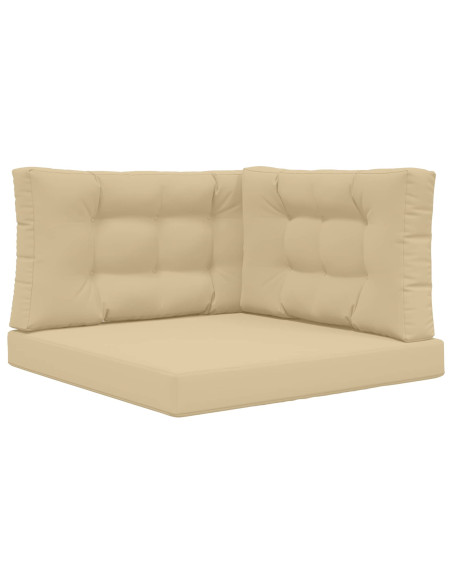 Cuscino per divano da esterno 3 pcs Beige Poliestere