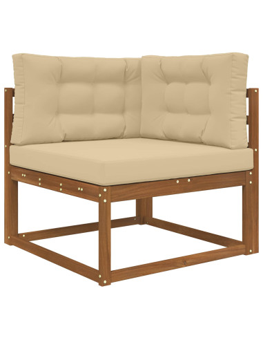 Cuscino per divano da esterno 3 pcs Beige Poliestere