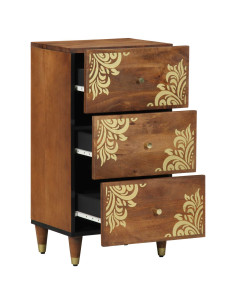 Credenza Marrone 40 x 33 x 75 cm Legno di mango massello 2