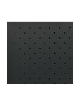 Paravento a 6 Pannelli Nero 240x180 cm in Acciaio