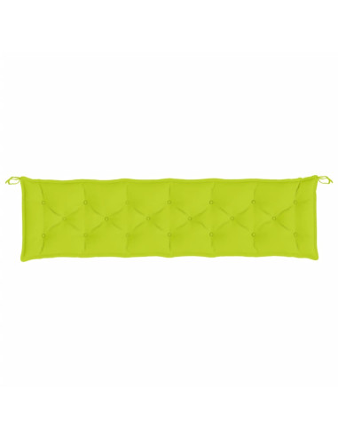 Cuscino per Panca Verde Intenso 200x50x7 cm in Tessuto Oxford