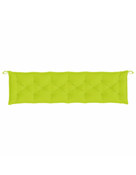 Cuscino per Panca Verde Intenso 200x50x7 cm in Tessuto Oxford