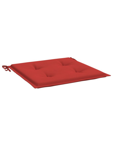 Cuscini per Sedia 6 pz Rossi 50x50x3 cm in Tessuto Oxford