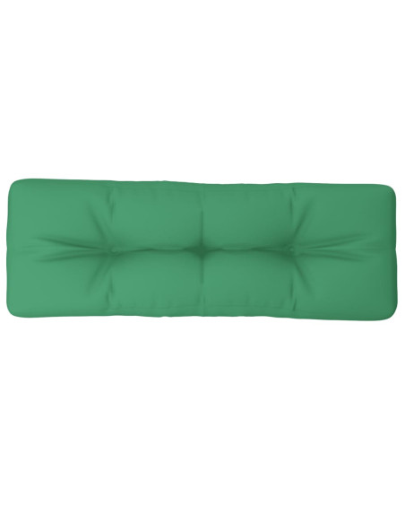 Cuscino per Pallet Verde 120x40x12 cm in Tessuto