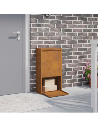 Cassetta per pacchi con archiviazione Ruggine 44 x 22 x 82 cm