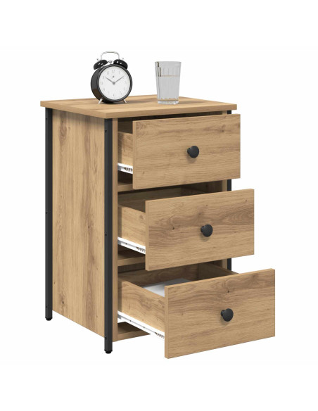 Armadio da Notte con cassetto 2 pcs Marrone 40 x 36 x 60 cm