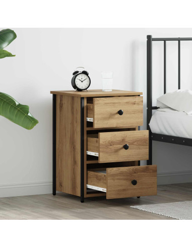 Armadio da Notte con cassetto 2 pcs Marrone 40 x 36 x 60 cm
