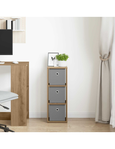 Credenza con cassetto Rovere artigianale 25,5 x 22 x 69,5 cm