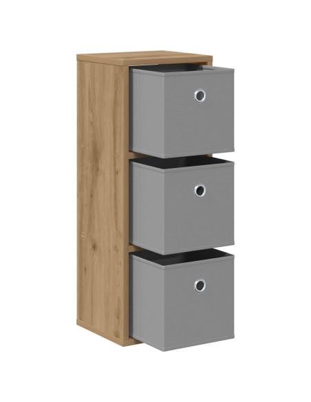 Credenza con cassetto Rovere artigianale 25,5 x 22 x 69,5 cm