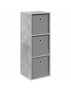 Credenza con cassetto Grigio cemento 30,5 x 27 x 84,5 cm 2