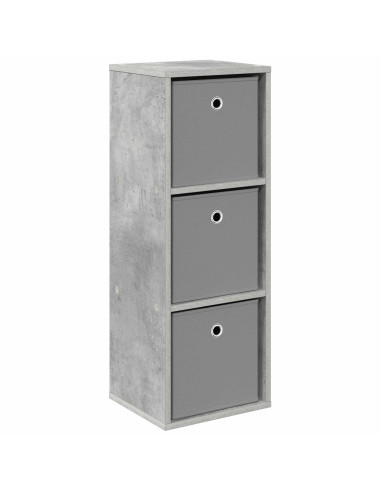 Credenza con cassetto Grigio cemento 30,5 x 27 x 84,5 cm
