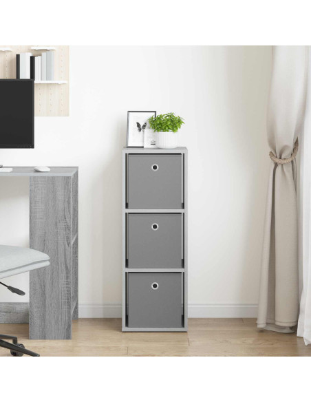 Credenza con cassetto Grigio cemento 30,5 x 27 x 84,5 cm