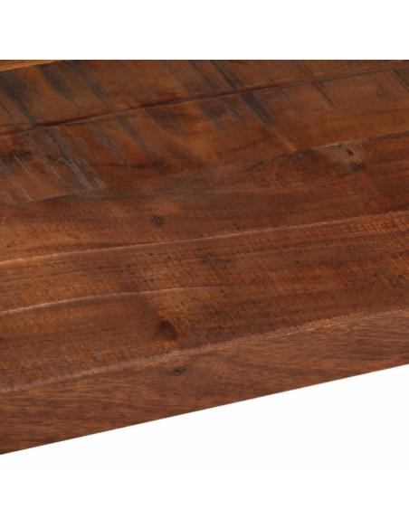 Piano Tavolo 120x70x2,5 cm Rettangolare in Massello di Recupero