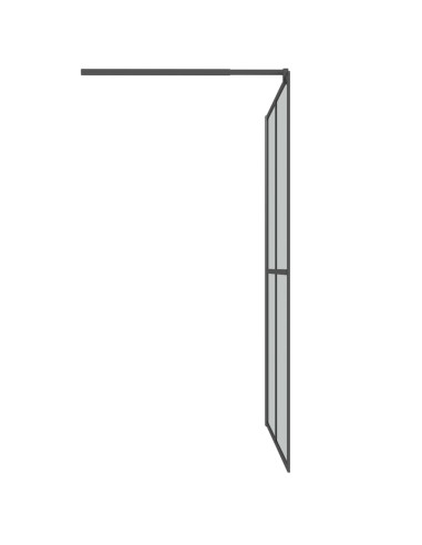 Cabina Doccia 140x195 cm con Vetro Temperato Scuro