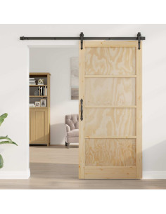 Porta Interna Naturale 93 x 202 cm Legno compensato