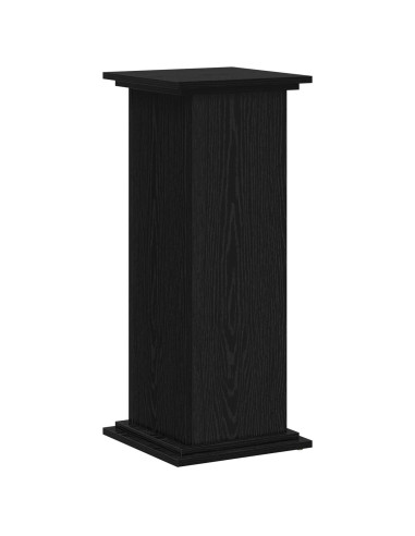Supporto per piante Rovere Nero 33 x 33 x 80 cm