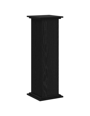 Supporto per piante Rovere Nero 33 x 33 x 100 cm